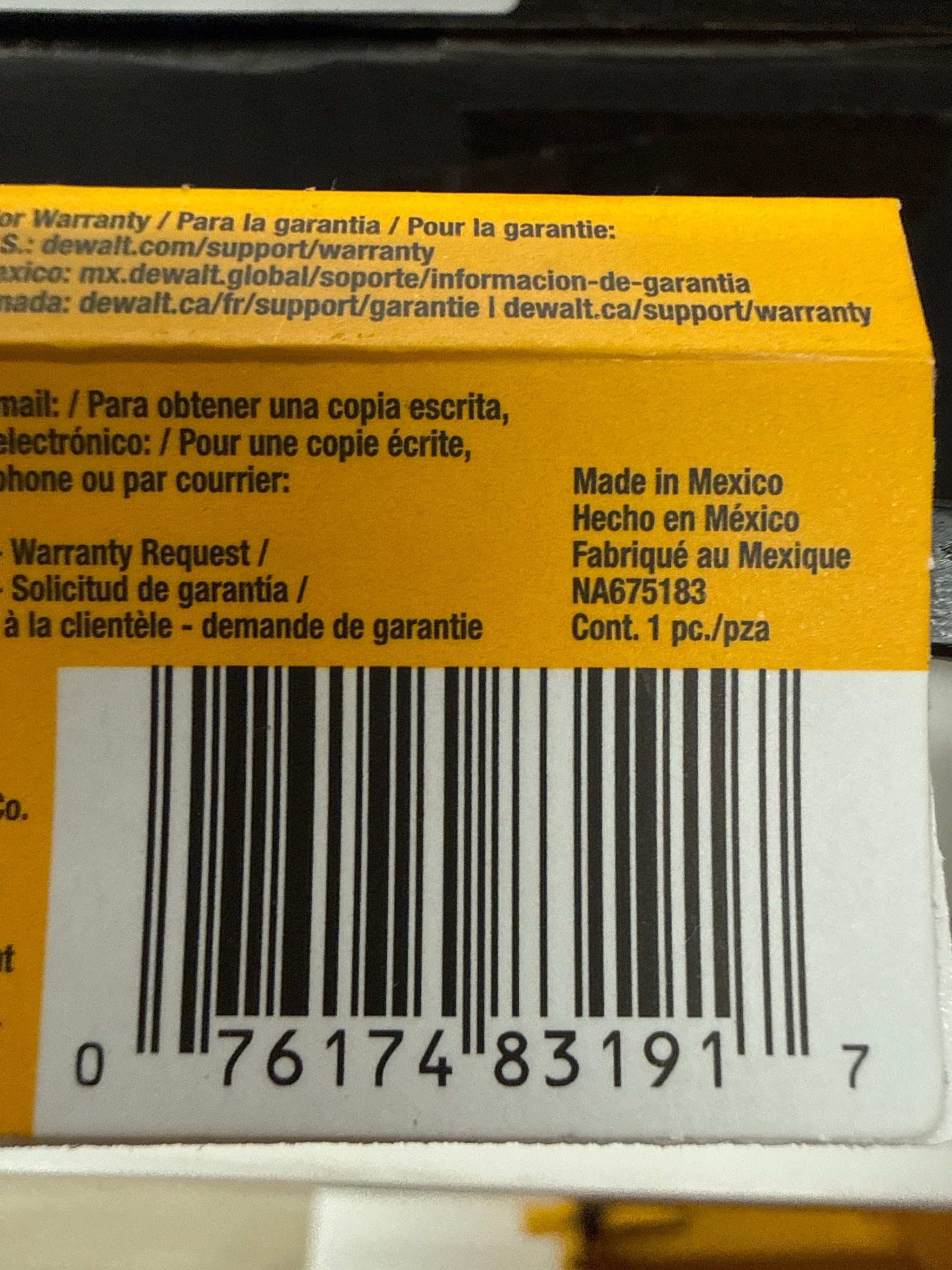 DeWalt 11 cm Small Trigger Clamp – Quick-Release Bar Clamp (DWHT83191)