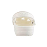 Crocs Unisex-Child Classic Clogs, White/White, 1 Little Kid