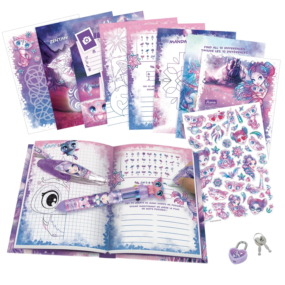 Nebulous Stars – Nebulia’s Stationery Set | Creative Writing & Drawing Kit