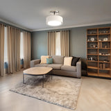 KODA Duo-Mount Fabric Drum Ceiling Light – Modern Home Lighting