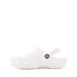 Crocs Unisex-Child Classic Clogs, White/White, 4 Big Kid