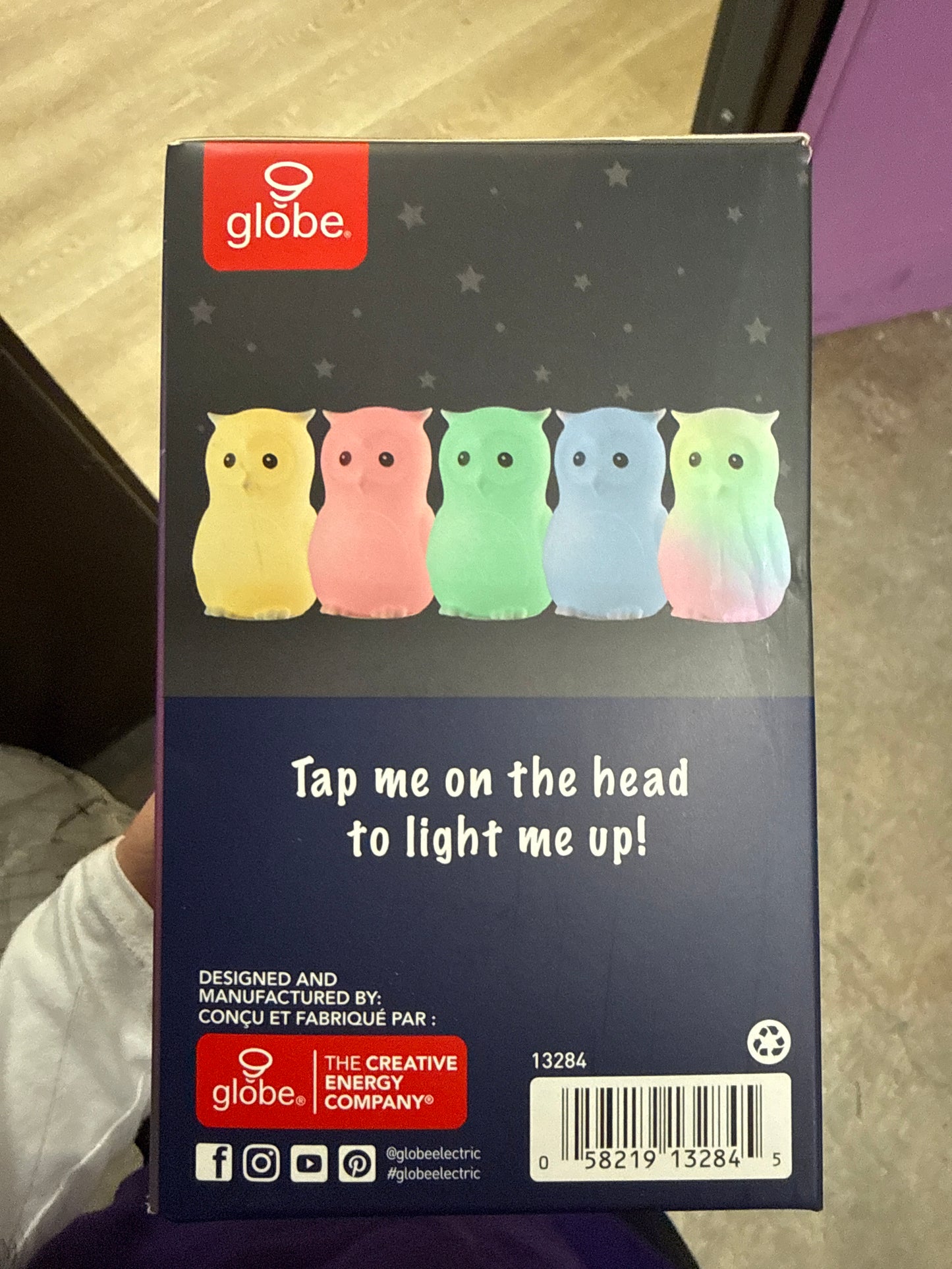 Globe LED Color-Changing Lamp – Ambient Mood Light with Multi-Color Settings