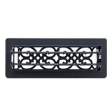 Manor House Black Low Profile Scroll Design Floor Registers – 3-Pack