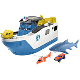 Matchbox Marine Rescue Shark Ship – Die-Cast Toy Boat for Kids, Adventure Play