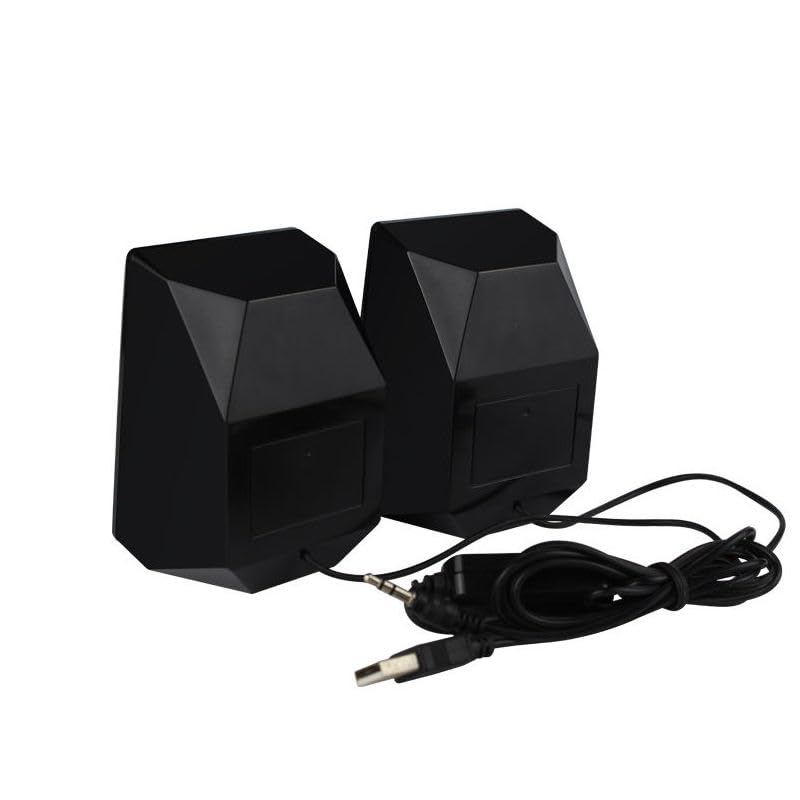 D7 Mini USB 2.0 Powered Speaker System – Clear Sound, Compact Design