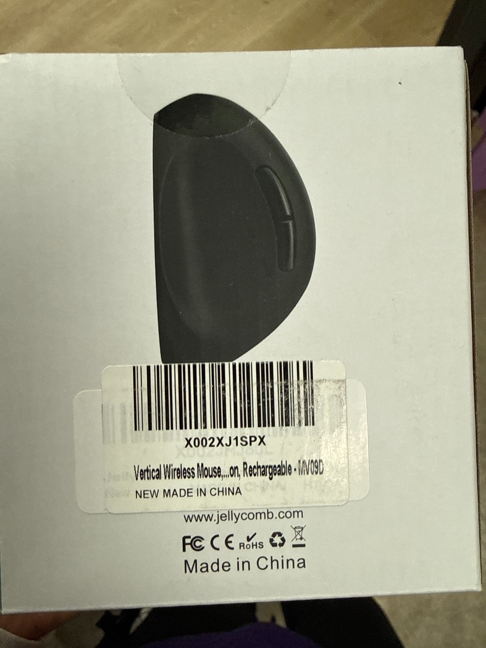 Jelly Comb Ergonomic Vertical Wireless Mouse – Comfortable, Anti-Strain Computer Mouse