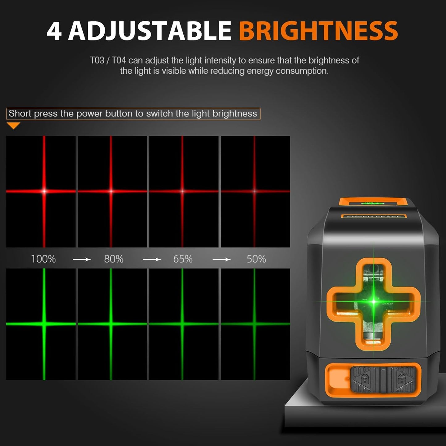 Tacklife Cross Line Laser Level – Model SC-L01