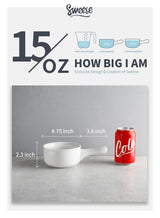 Lazuro, Sandy Soup Bowls with Handle, Set of 4, (8.4" x 6.1" x 2.5")