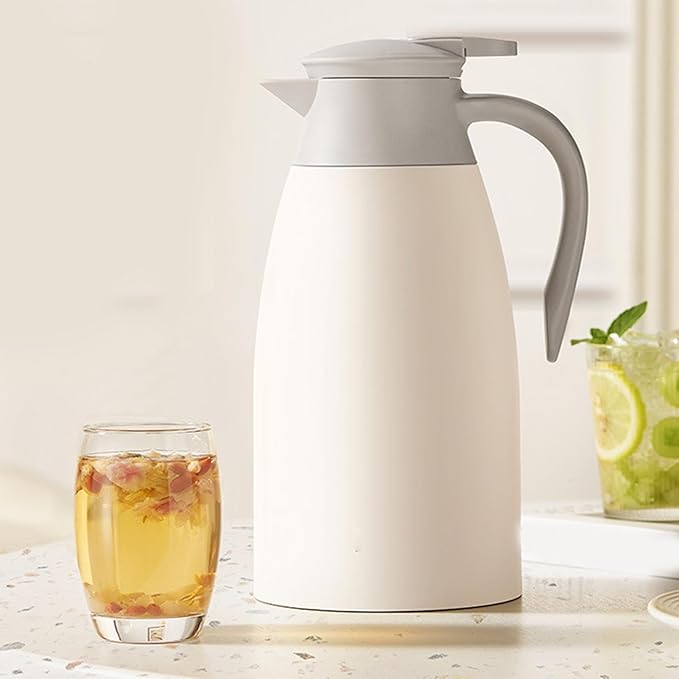 2L Stainless Steel Thermal Water Kettle – Double Wall Vacuum Insulated with High-Strength Handle