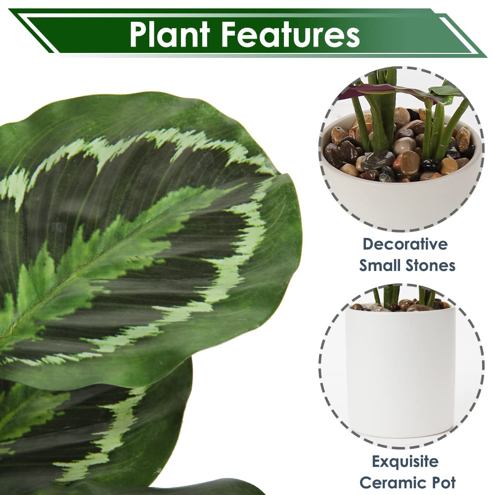 Threshold Artificial Potted Plants Green Faux Plants Indoor Small Fake Plant - OPEN BOX LIKE NEW