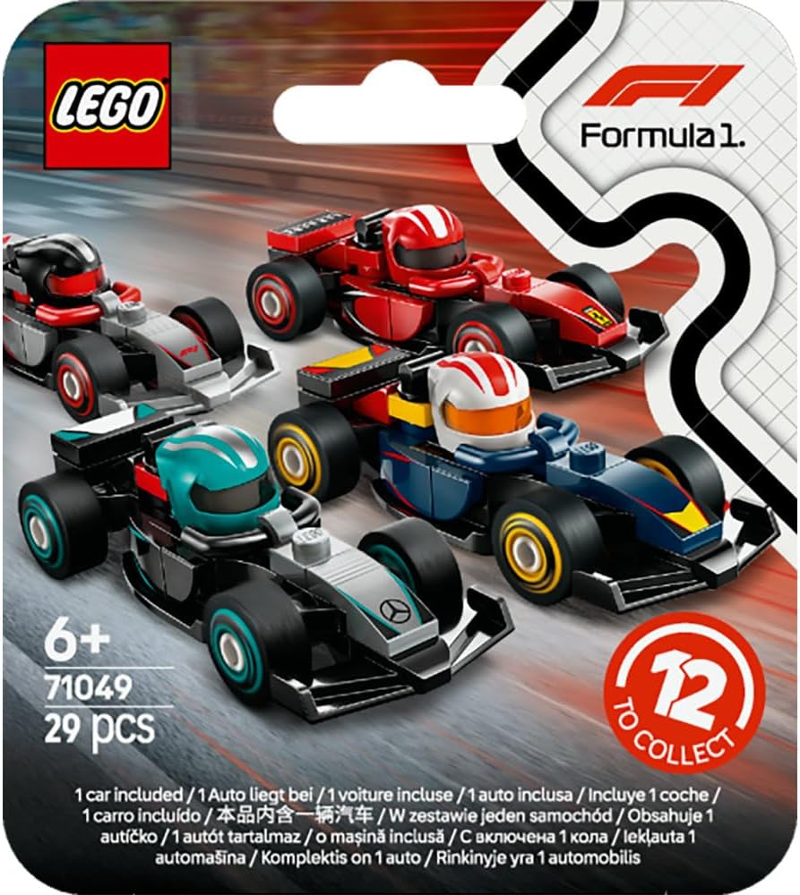 LEGO F1 Collectible Race Cars Building Kit 71049 – Formula 1 Racing Fun