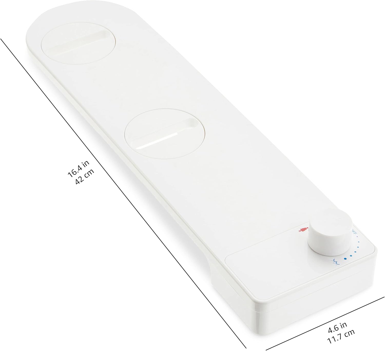 Amazon Basics Non-Electrical Slim Toilet Bidet – Adjustable Water Flow for Personal Hygiene