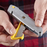 Stanley Quick Change Retractable Utility Knife – Heavy-Duty Box Cutter with Fast Blade Change, Ergonomic Grip, 2-Pack