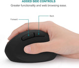Jelly Comb Ergonomic Vertical Wireless Mouse – Comfortable, Anti-Strain Computer Mouse