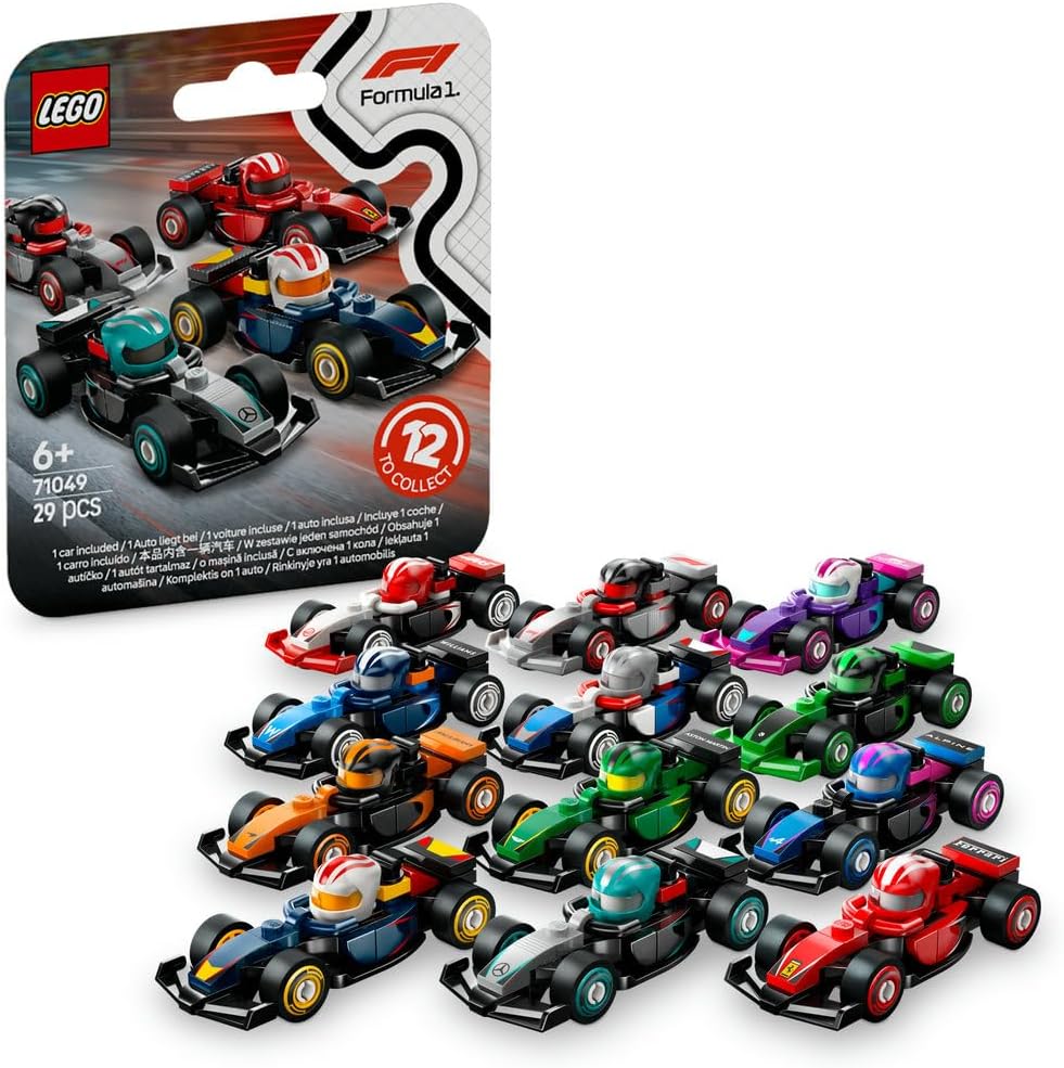 LEGO F1 Collectible Race Cars Building Kit 71049 – Formula 1 Racing Fun