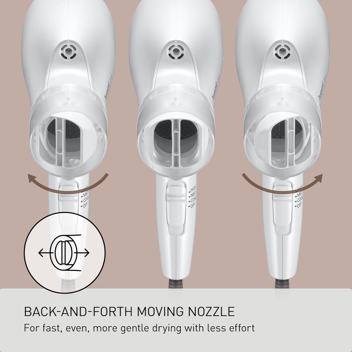 Panasonic EH-NA2C Nanoe Compact Hair Dryer – White