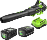 Greenworks 80V Cordless Leaf Blower Kit – 800 CFM, 200 MPH, Includes 4Ah Battery & Charger