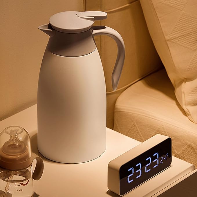 2L Stainless Steel Thermal Water Kettle – Double Wall Vacuum Insulated with High-Strength Handle