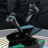 G11 Earphone - 5.0 Wireless Stereo HiFi Bule-Tooth Headset - Low Latency Noise Cancelling Headset