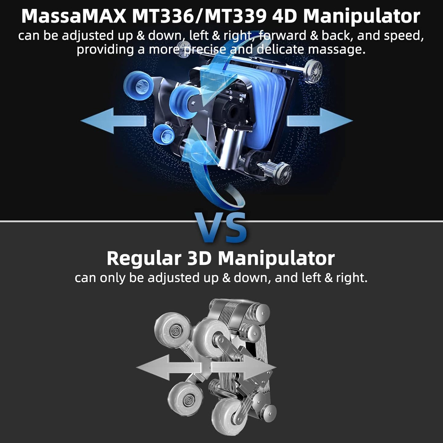 Massa Max MT339 4D Full-Body Smart Massage Chair with Zero Gravity & SL Track