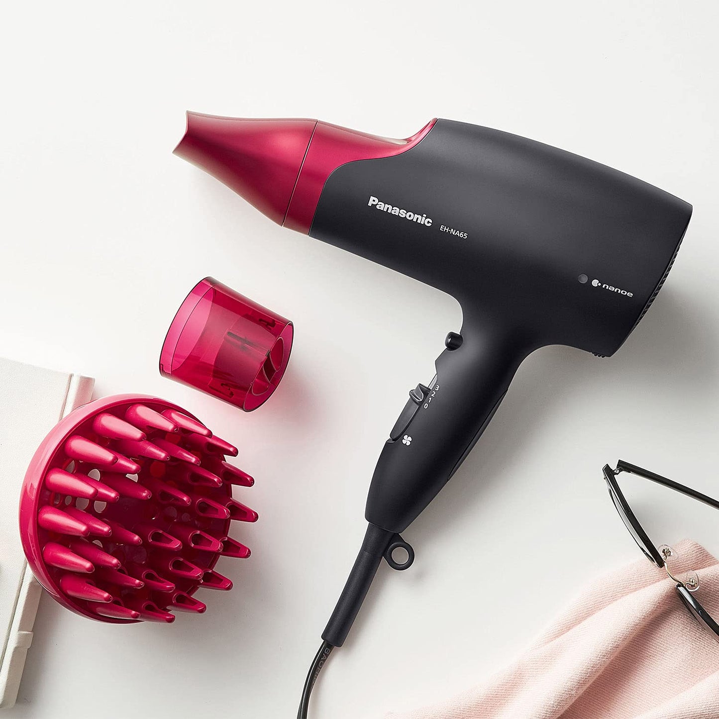 Panasonic EH-NA65-K Nanoe Hair Dryer – Professional Quality with Attachments