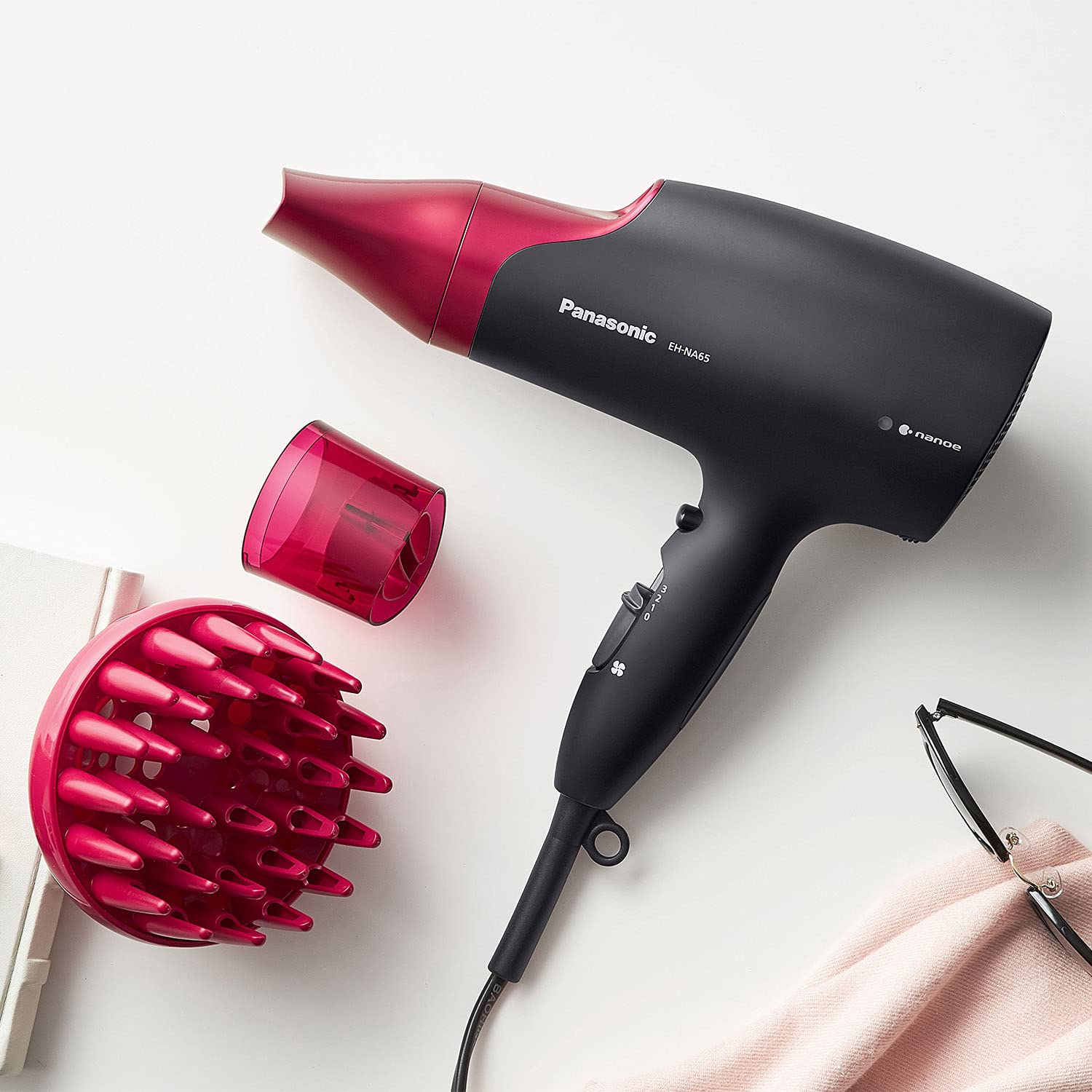 Panasonic EH-NA65-K Nanoe Hair Dryer – Professional Quality with Attachments