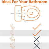 Amazon Basics Non-Electrical Slim Toilet Bidet – Adjustable Water Flow for Personal Hygiene