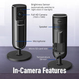 HomeHawk Indoor Home Monitoring Camera – Full HD, Night Vision, 2-Way Audio