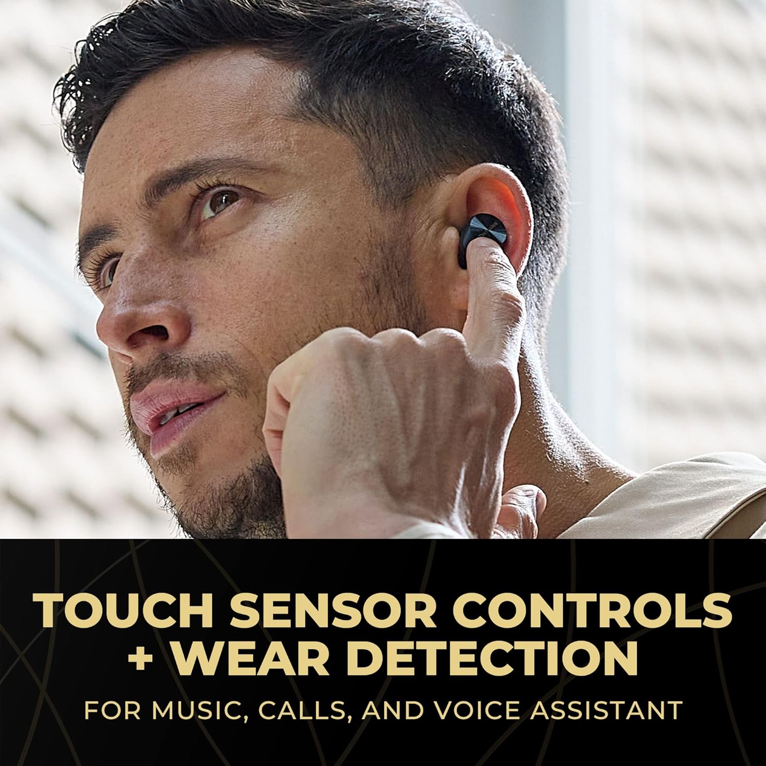 Technics Premium Hi-Fi True Wireless Bluetooth Earbuds with Advanced Noise Cancelling, 3 Device Multipoint Connectivity, Hi-Res Audio + Enhanced Calling Wireless Earbuds - EAH-AZ80-K (Black)