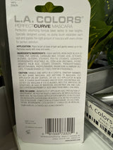 L.A. COLORS Perfect Curl Volumizing & Ultra-Lifting Long-Wearing Mascara, BMS320 Very Black, 0.30 fl oz