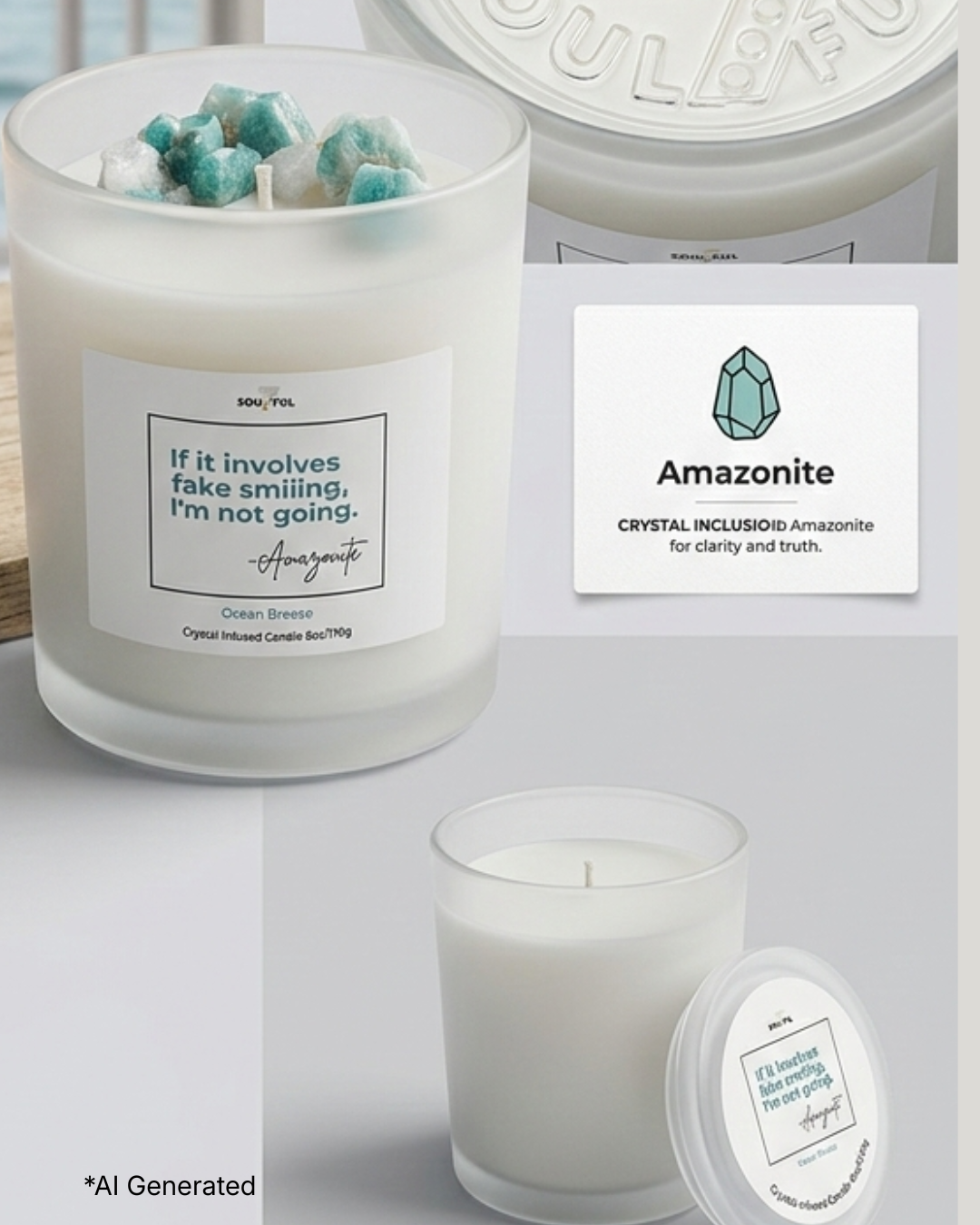 Soulful 7 Scented Candle – Lavender & Ocean Variants (Open Box Like New)