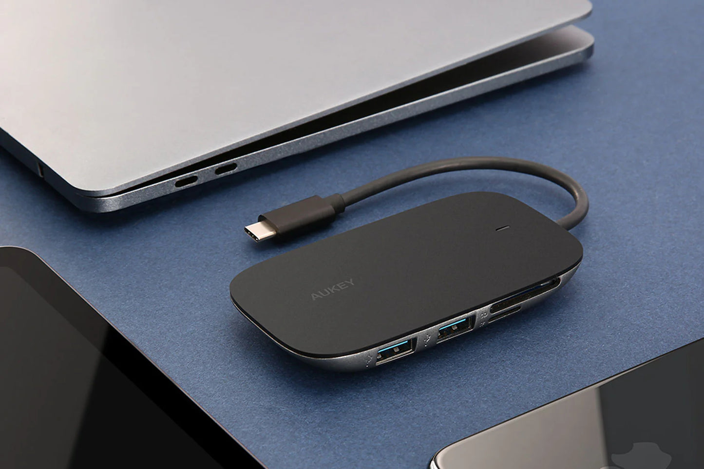 AUKEY Uni-FD Pro USB-C Hub – 7-in-1 Multi-Port Adapter for Laptops & Devices