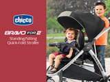 Chicco

€¯BravoFor2

€¯LE

€¯Standing/Sitting Double Stroller Sit

€¯and

€¯Stand Design* product image