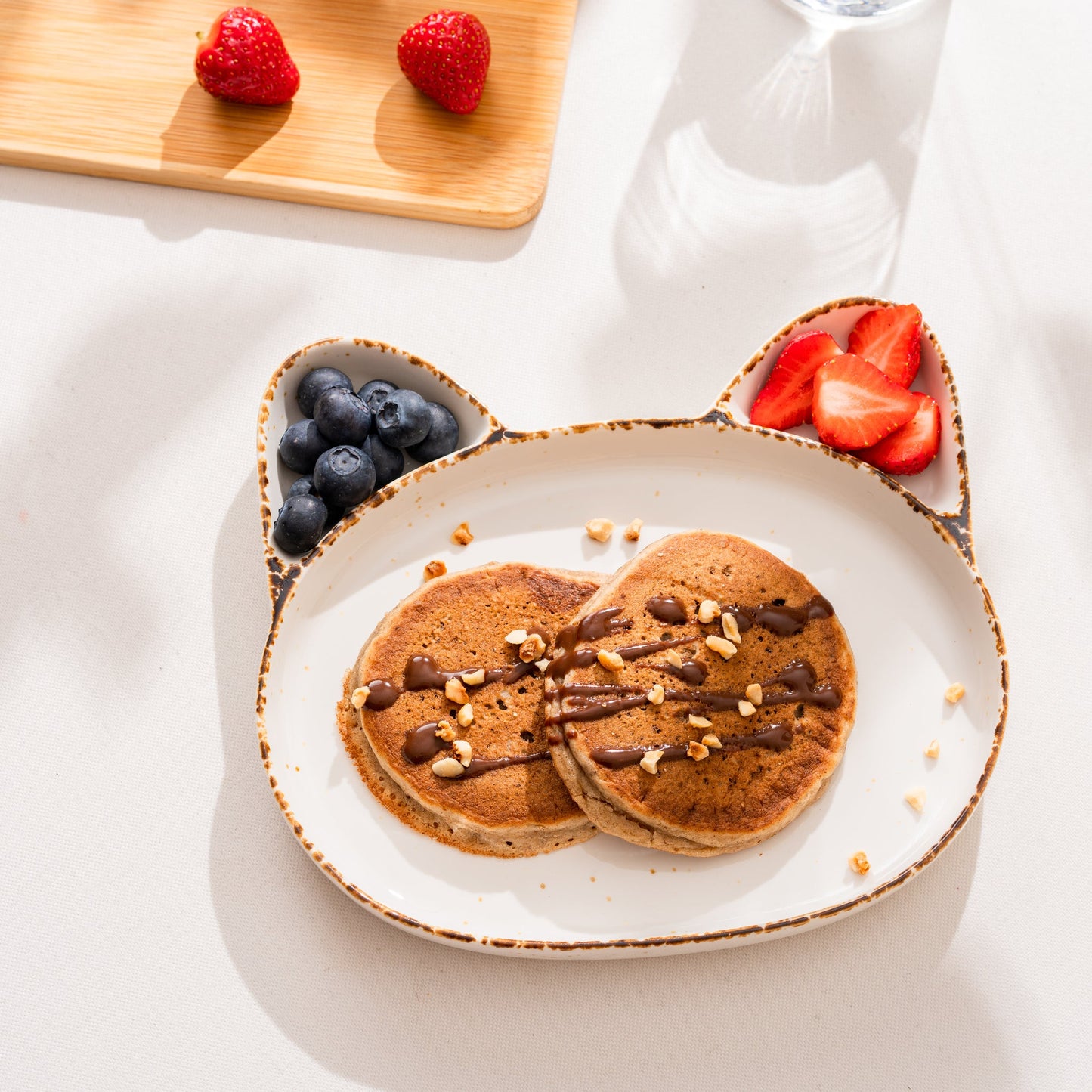 Porcelain Serving Plate – 7 x 7.8 x 1 Inches, Sandy Color, Durable & Elegant