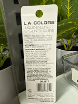 L.A. Colors Grafix Liquid Liner, 0.12 fl oz – Smudge-Proof, Long-Lasting Precision Eyeliner, CBLE672 Black,