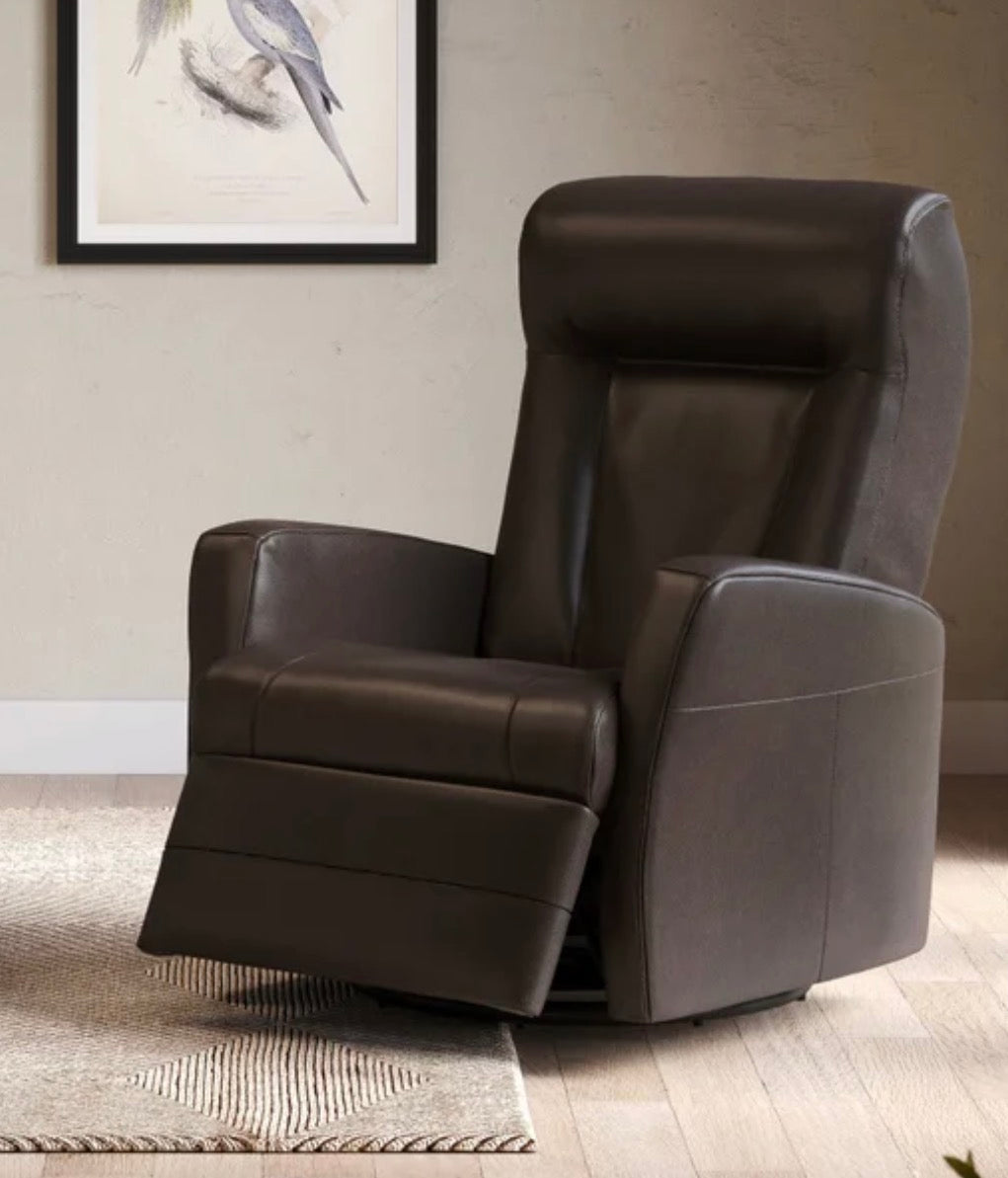 Palliser Anais Top-Grain Leather Swivel Glider Power Recliner