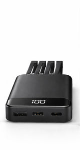 KP222-4 Power Bank – 20,000mAh with 4 Built-In Charging Cables