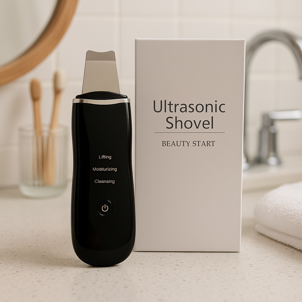 Ultrasonic Beauty Shovel – Deep Facial Cleansing & Skin Scrubber Tool