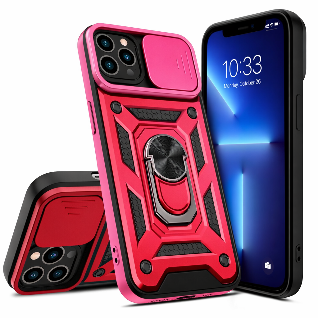 Rugged Ring Stand Case for iPhone 13 / 14 – Full Protection with Hands-Free Convenience