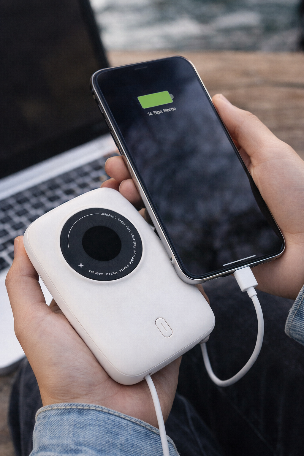 Power Bank KP-90 – 10,000mAh with LED Digital Display & Quick Charge