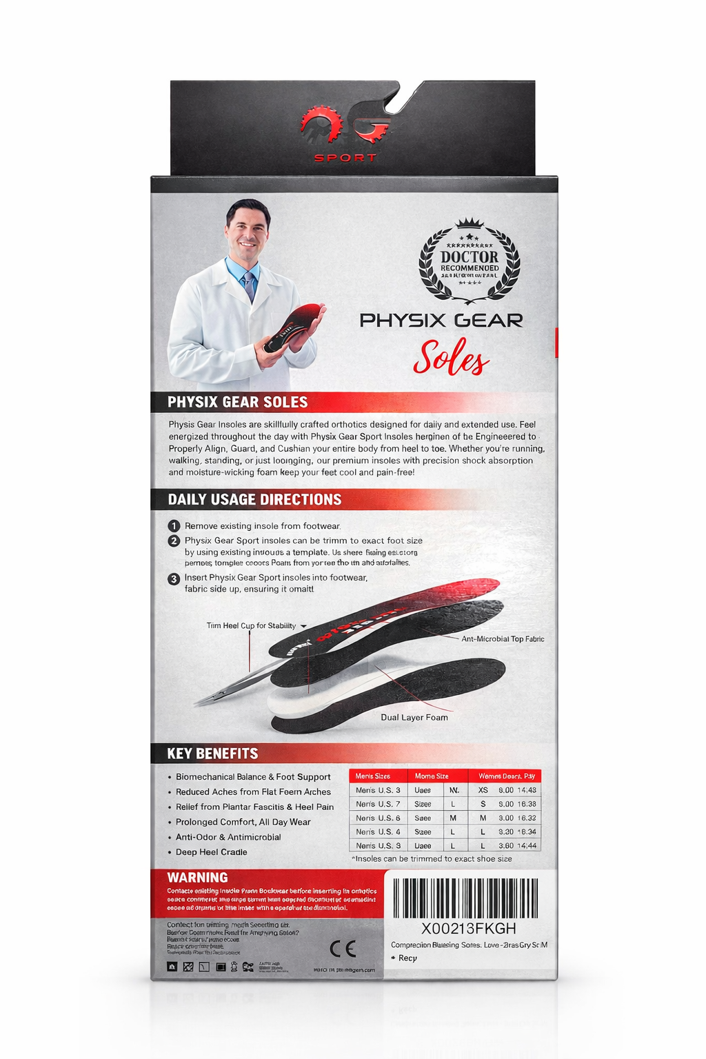 Physix Gear Sport Performance Insoles