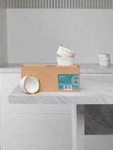 Porcelain Ramekins 6oz, Set of 6 - Creme Brulee Ramekins Oven Safe, Porcelain Ramekin Bowls for Custard, Lava Cakes, Pudding, Flan, Mini Desserts, Jam and Ice Cream, Single Mini Bowls. 3.5 x 1.7 in