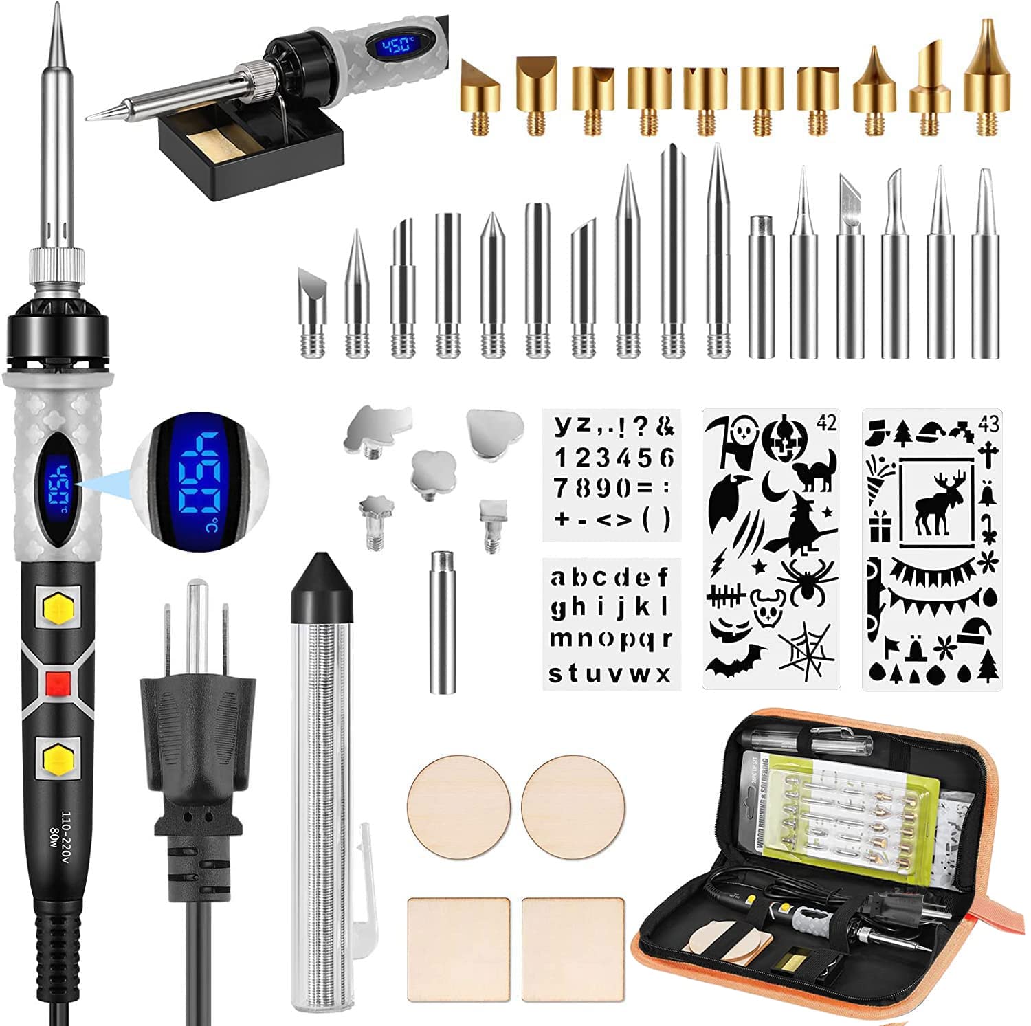 Scissor-Tailed Premium Wood-Burning Kit 

 43 pcs Aluminum Case product image