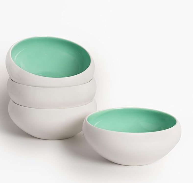 Lazuro, Sandy Salad Bowls, Set of 4, (7.1″ × 2.9″)