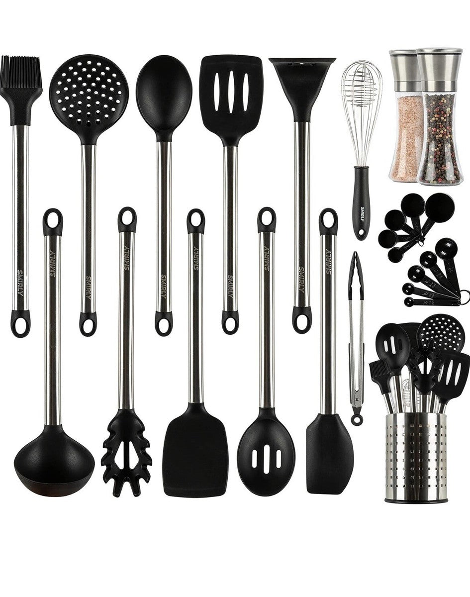 Smirly Kitchen Utensil Set 

 35 Piece Silicone and Stainless Steel Tools product image