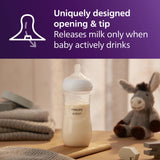 Philips Avent Natural Baby Bottles with Natural Response Nipples (Fast Flow, Flow 4), 11oz, 3-Pack, SCY906/93