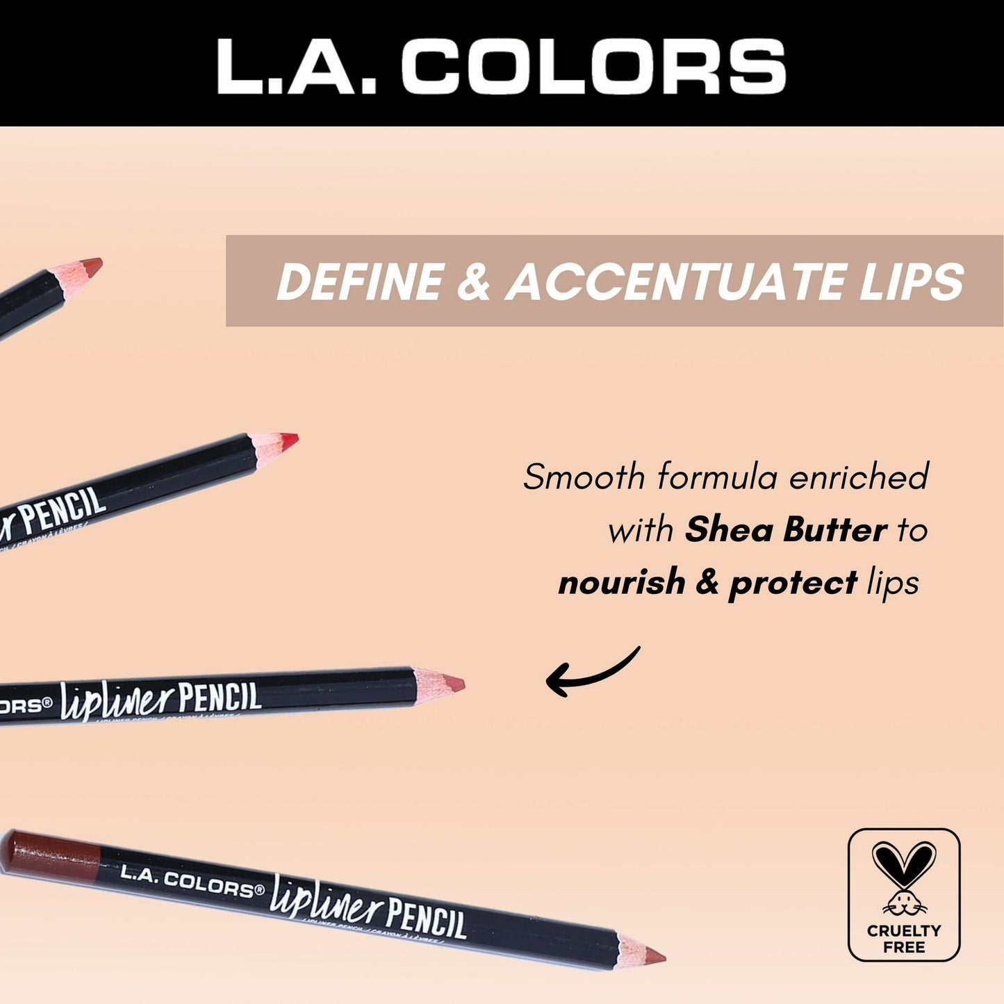 Sienna #504 L.A. Colors Smooth Smudge-proof Long-lasting Lipliner Pencil