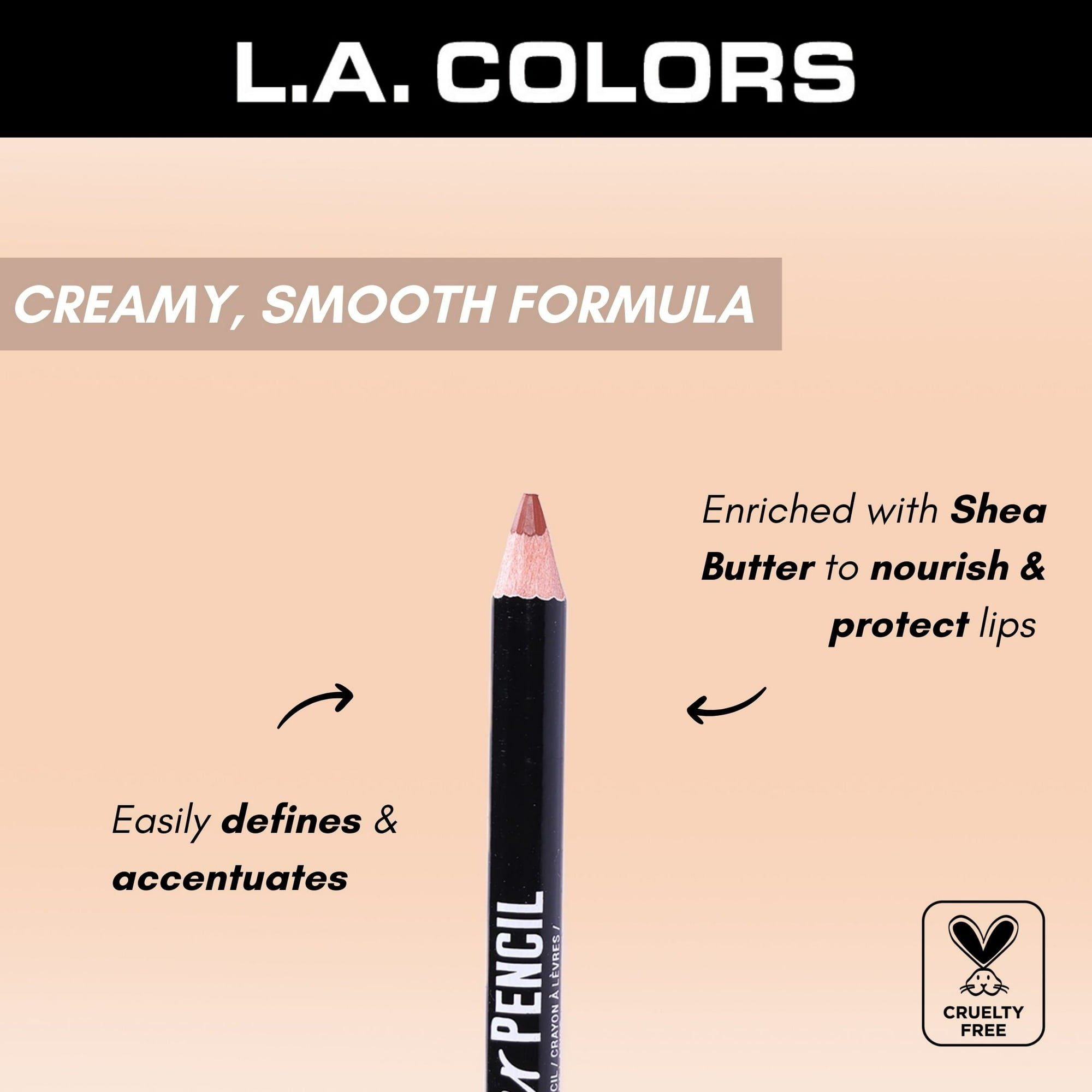 Sienna #504 L.A. Colors Smooth Smudge-proof Long-lasting Lipliner Pencil