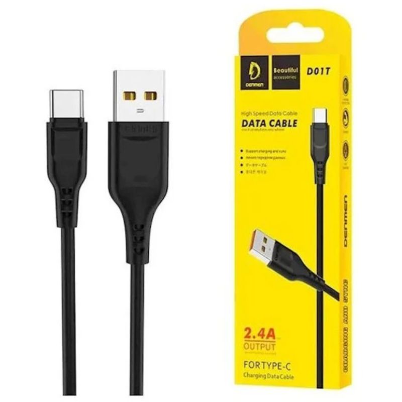 Denmen D01T High Speed Data Cable USB-C, 2.4A Output product image