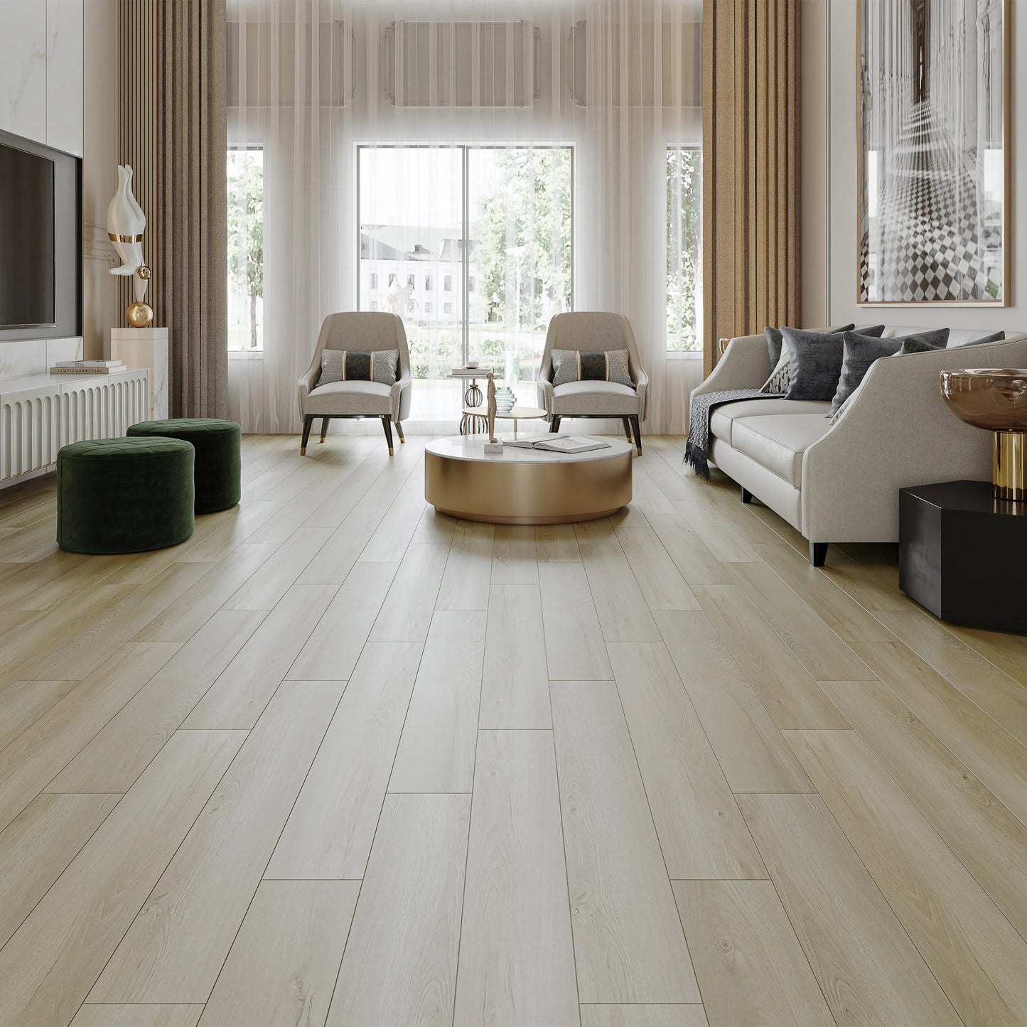 LANSON Kaïros 14mm Water-Resistant Laminate Flooring – 15 sq ft/Box